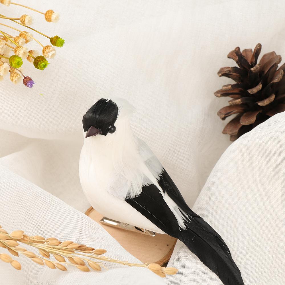 Vivid Wedding Supply Garden Ornament Simulation Parrot Bird Model Artificial Animal  Real Feathers