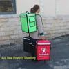 Zaino termico da asporto per pizza, grande capacità 42L/62L, borsa a spalla doppia portatile per esterni