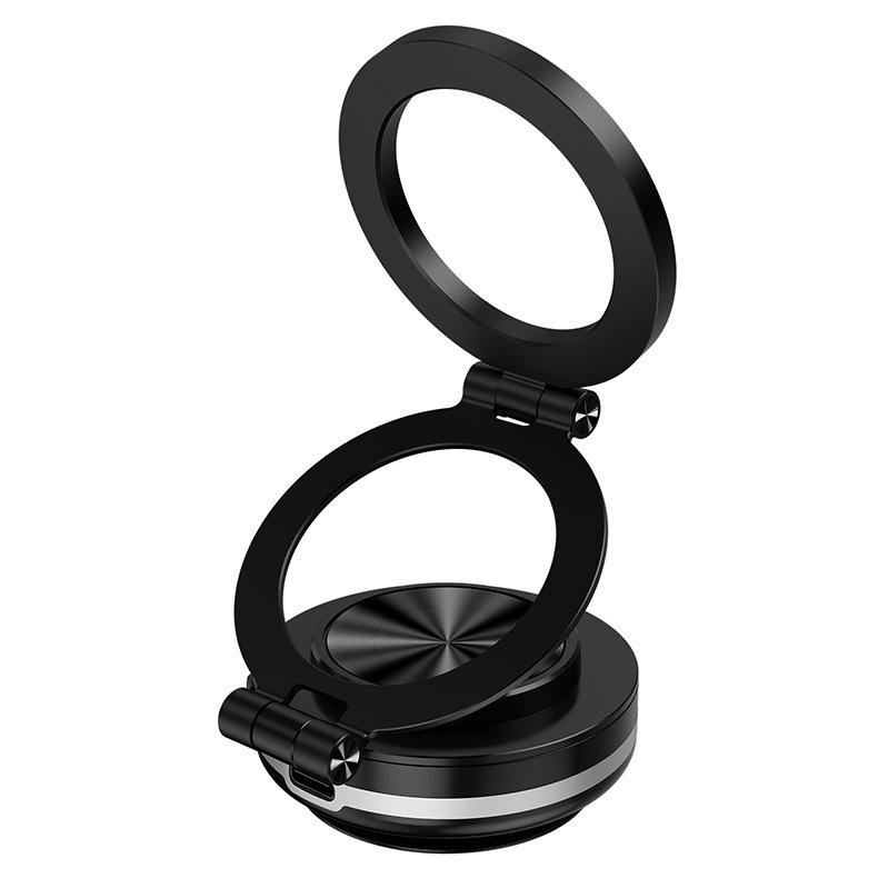360° Rotating Car Phone Holder with Strong Magnetic Bracket and Automatic Folding