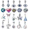 (Pad) For 3Mmoriginal Bracelet Fashion Evil Eye Astronaut Eiffel Towercopper Charms Beads Fine Diy Birthday Jewelry