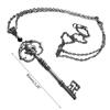 Vintage Skull Key Necklace Statement Pendant Chain Gothic Jewelry Not Easy Fade