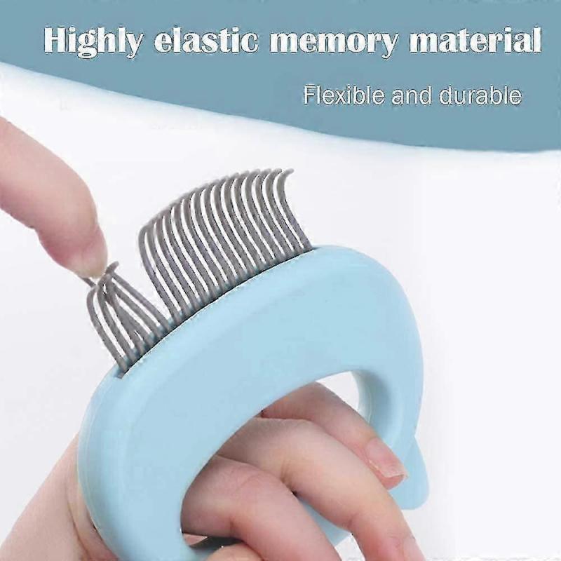 Pet Hair Removal Massaging Shell Comb, to Remove Matted Tangled Hair For Cat/Dog/Bunny (Bl LQO