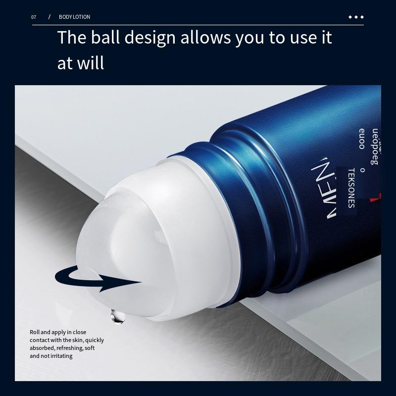 1PC Men's Walking Bead Cologne Deodorant, Summer Antiperspirant, Refreshing and Cleansing Flavor, Walking Bead Antiperspirant Lotion