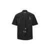 Converse Shirts Unisex Black Lapel Moderate Shirt 10021416-001