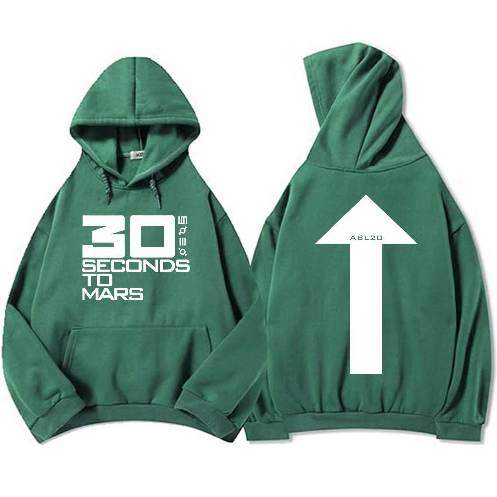 A BEAUTIFUL LIE 20TH ANNIVERSARY ROSE HOODIE THIRTY SECONDS TO MARS Band Graphic Sweatshirts Autumn Fleece Male Pullovers Unisex