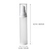 3Pcs 50Ml Frosted Plastic Lotion Bottles Storage Containers Leakproof Emulsion Bottle Empty Bottle for Travel Skincare