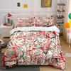 Occult Design Bedding Set with Red Patterns Bedding set (1 duvet cover, 2 pillowcases, duvet not included)
