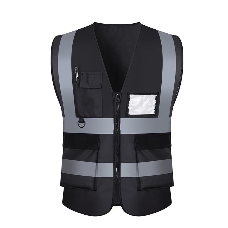 Reflective Multi-Pocket Safety Vest for Construction, Cycling, and Sanitation Workers