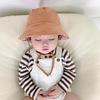 Double Sided Plaid Baby Bucket Hat Summer Cotton Infant Sun Visor Cap Korean Solid Color Reversible Kids Fisherman Caps Bonnet