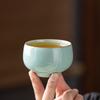 Gold-Inlaid Jade Ru Kiln Ceramic Master Tea Cup