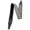 STRAPS 6cm Raffia Black RightOn! Guitar/Bass Strap, Wide, 95-150cm, Salak,