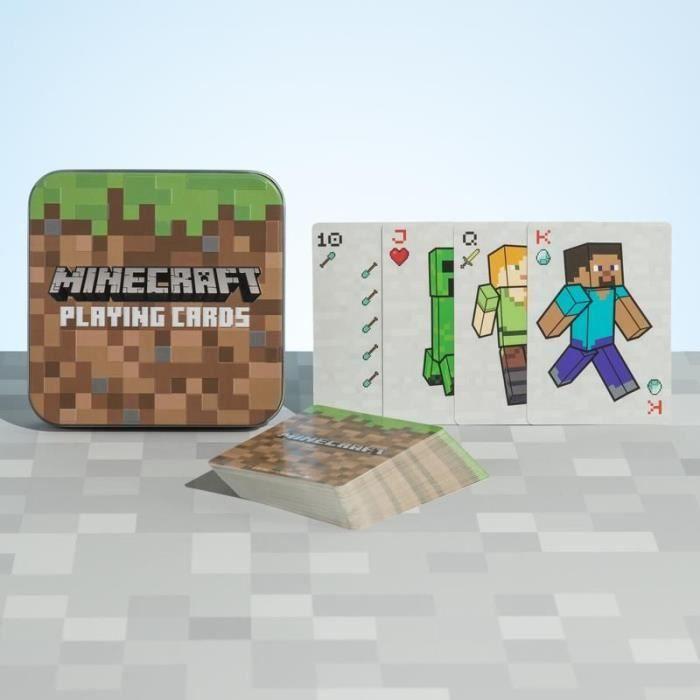 Cartes à jouer - Minecraft - Collectors Tin - 2 joueurs ou plus - À partir de 6 ans - Mixte