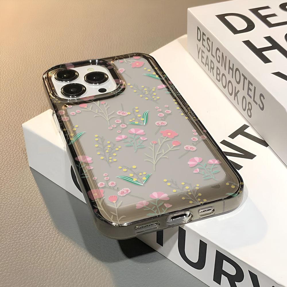 Coque Pour Iphone 16 15 14 Plus 13 12 17 Pro Max Plus Coque Souple Petite Fleur Rose Pour Iphone 11 17 Air 16 17 Coque Funda Couverture