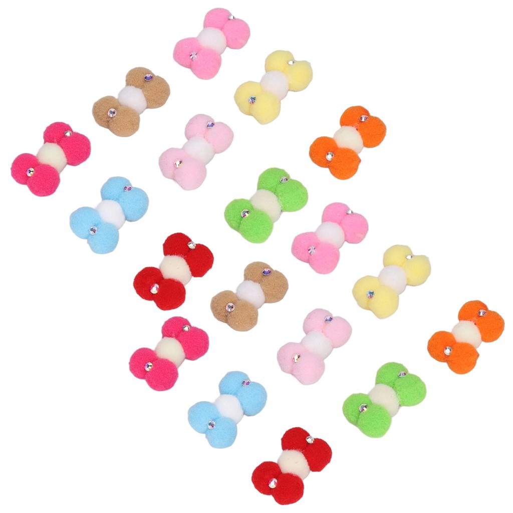 18 Pcs Dog Hair Bows Cute Stylish Attractive Compact Pet Hairpin for Pets Cats Dogs