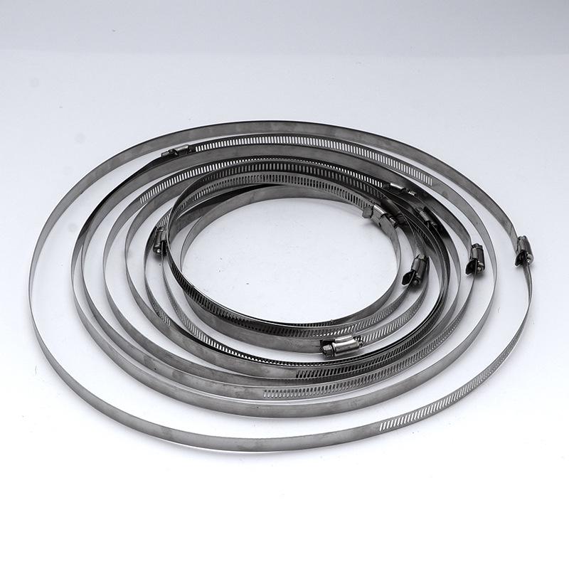 201 Stainless Steel Heavy-Duty American Hose Clamp for Pipe and Range Hood