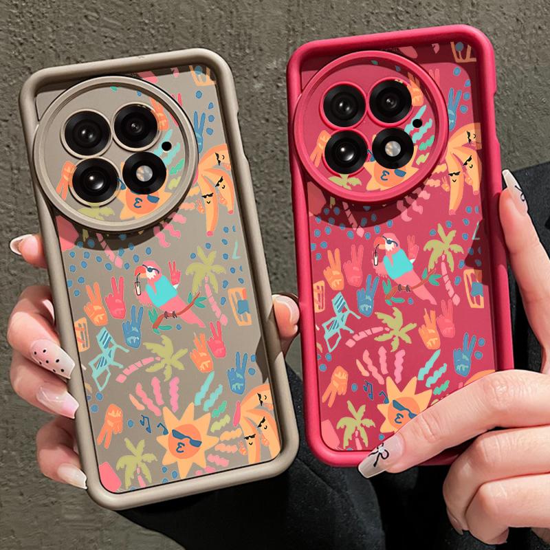 For OnePlus 13 Case Colorful Cartoon Pattern Shockproof Bumper Silicone Cover For OnePlus 15 Nord 5 13R 13T 12R 12 11R 5G