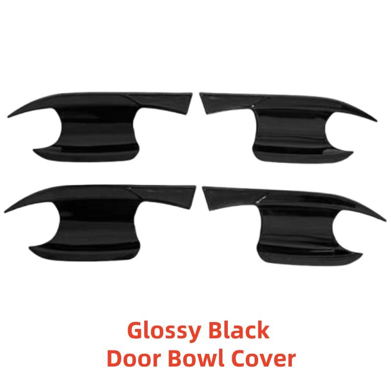 For Volkswagen Golf8 MK8    ABS Plastic Car Modification Accessory Carbon Door Handle Bowl Cover Trim Paste Style