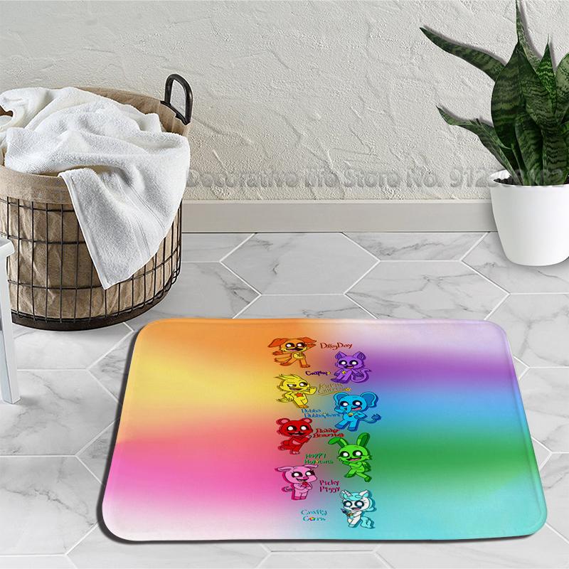 Gülümseyen Yaratık Zemin Banyo Paspas Catnap Dogday Kaymaz Halı Plaj Paspas Yatak Odası Mutfak Mat Hoş Geldiniz Ev Halı
