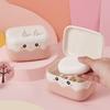 Creative Rabbit Soap Container With Double Layer Waterproof Travel Soap Holder For Bathroom Or Travel