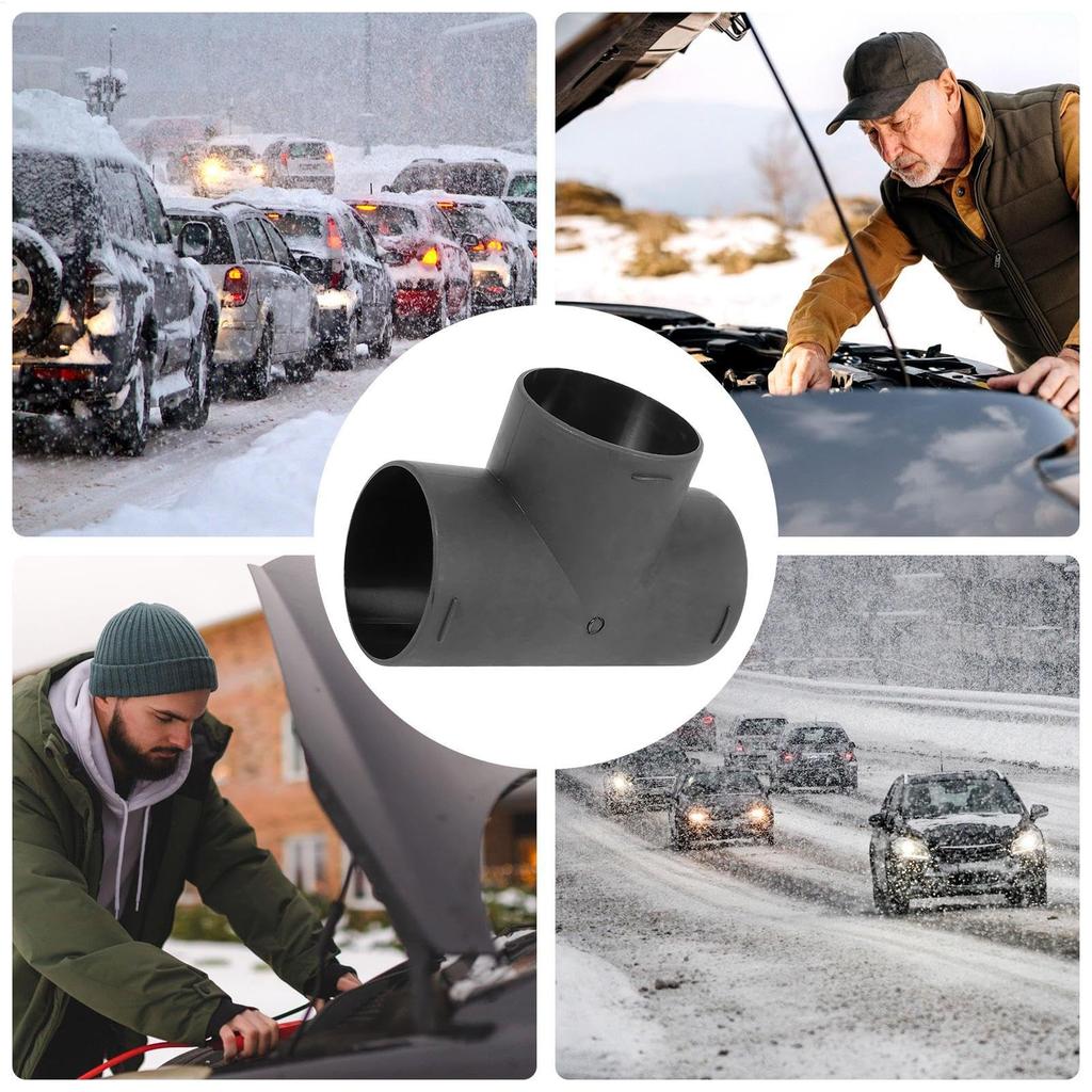 Car Heater Air Duct Elbow Pipe, Heater Pipe Duct, 60mm 3 Way Air Duct