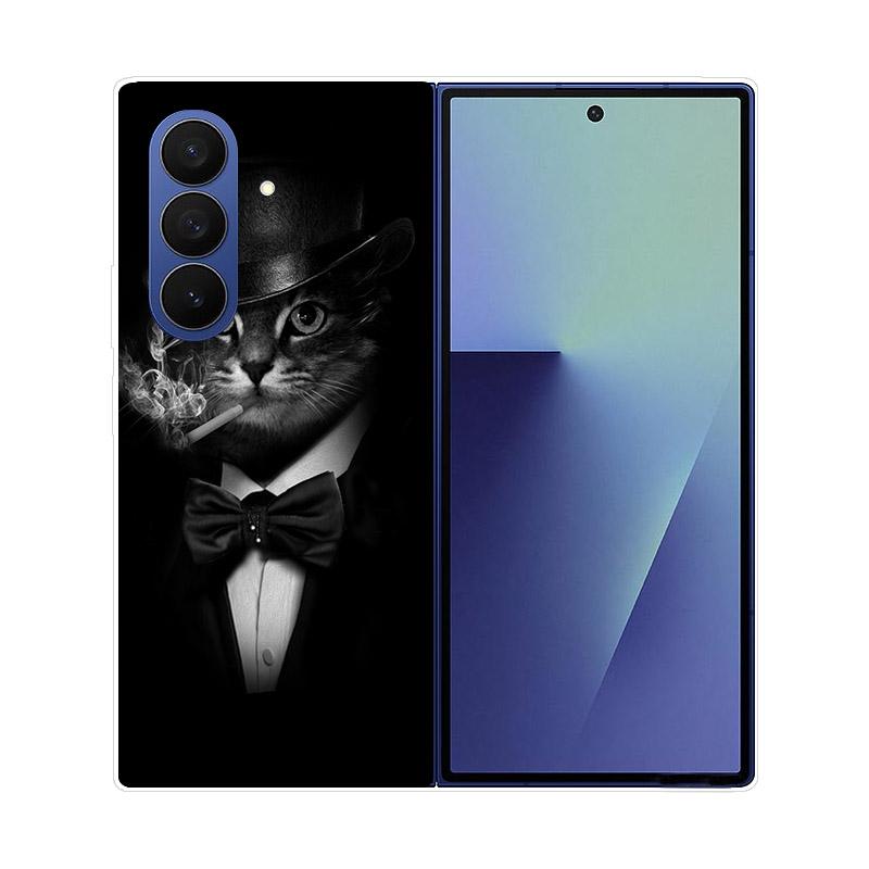 Transparent Folding Phone Case For Samsung Galaxy Z Fold 6 7 Clear Shockproof Hard PC Cover For Samsung Z Fold7 Fold6 Shell Capa