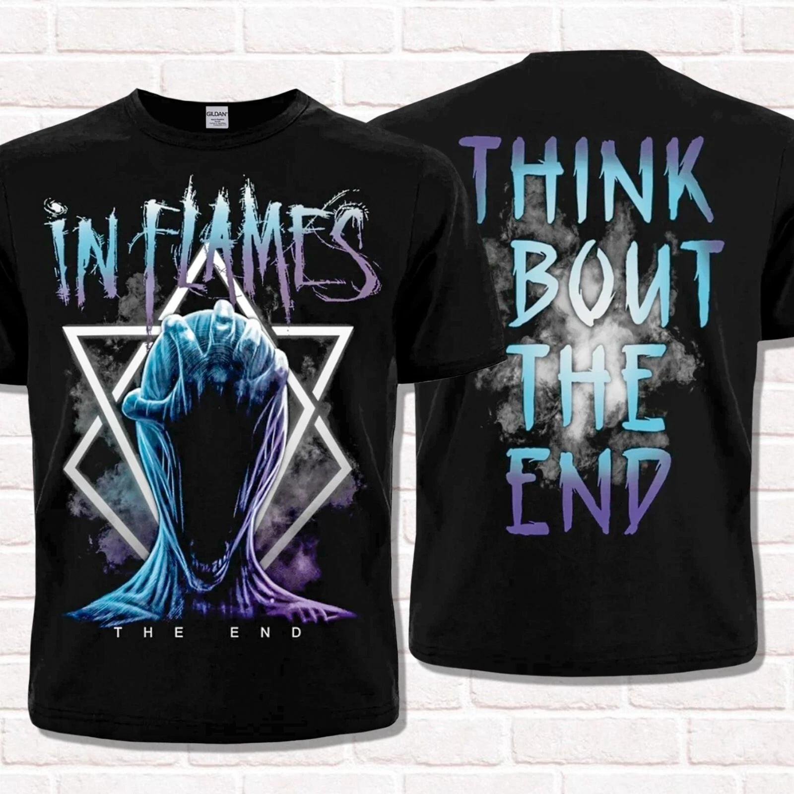 2025 in Flames T-Shirt The End 2016 Melodic Death Metal T Shirt  Tees Tops Unisex Cotton Short Sleeve High Street XXXXL