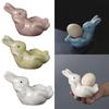 Cute Modern Ceramic Egg Cup Decoration Creative Rabbit Egg Holder High-end Boiled Eggs Stand Table Lunch Decorative Tableware