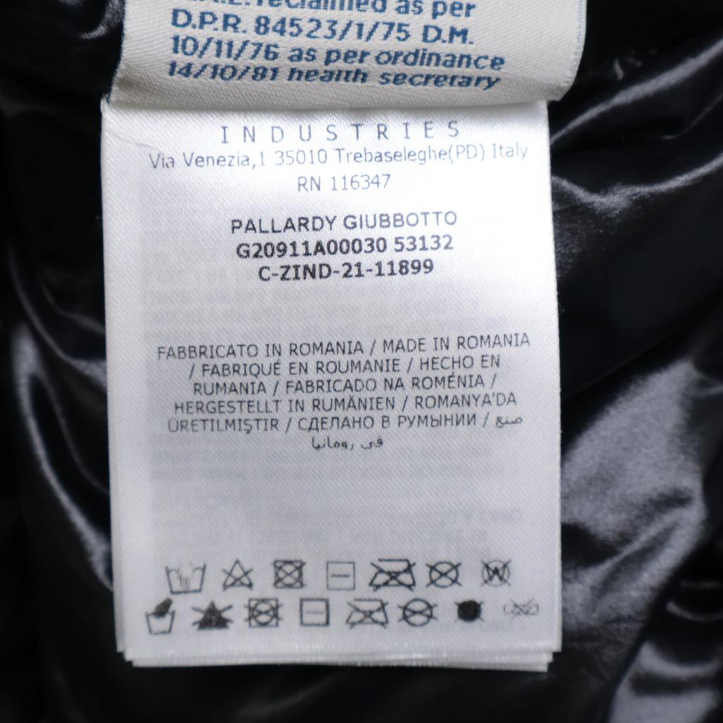 MONCLER PALLARDY/Paradise Back Logo Bi-Color Hooded Down Jacket 1 blackUsed