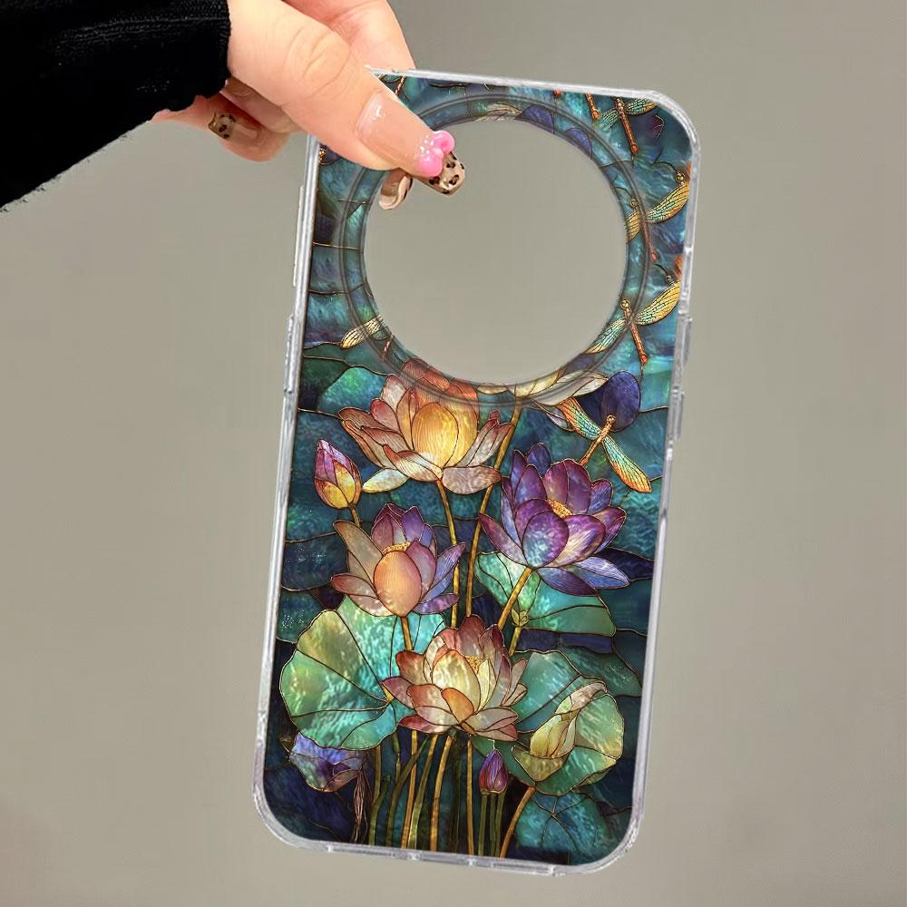 Korean Retro Artistic Gradient Rose Flowers Phone Case For Honor 400 Pro 200 Lite X9c X9a X9b 90 X8a X8b X8c X7b X7c X6b Cover Shockproof Silicone
