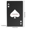 Creative Poker Card Shaped Beer Opener Stainless Steel Home Tool