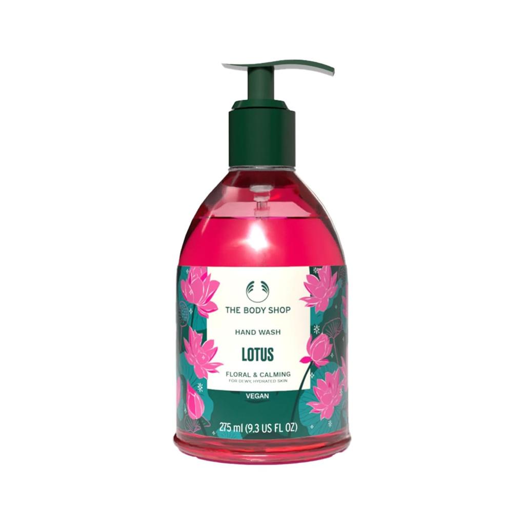 The Body Shop Lotus Hand Wash 275 ml Vegan Gentle Cleanser With Fresh Floral Scent For Daily Hand Care