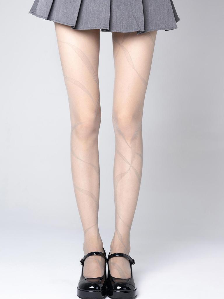 Heart-Fluttering Retro Polka Dot Black Silk Pantyhose - High Elasticity, Anti-Snag, No Crotch Drop, Spring/Summer.