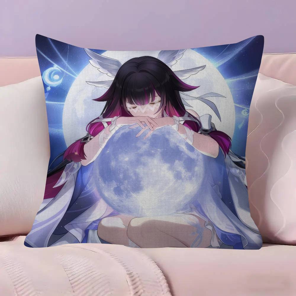 Genshin Impact Columbina cushion  Pillow Cover Design cushion Cover decor Holiday Decorati