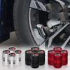 For Toyota ad114Pcs Car Valve Caps for Toyota GR Sport Yaris Rav4 Avensis Auris Camry Sequoia C-hr Wheel Tires Air Tyre Stem Protective Covers