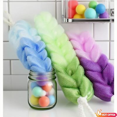Anti-Cellulite Brush Bathroom Scrubber Mesh Loofahs Brush Washcloth Brush Sponges Back Massage Body Shower Bath Body Bath Scrub