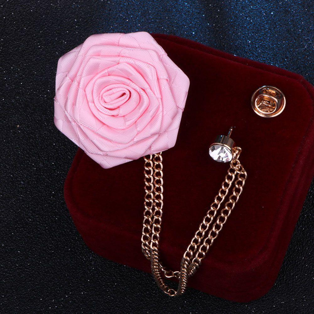 Art Corsage Chain Badge Rose Flower Tassel Collar Fashion Accessories Jewelry Brooch Pins Brooches