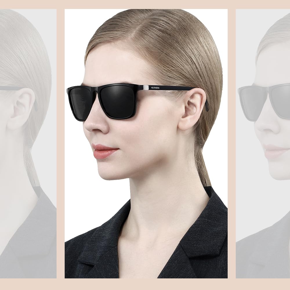 UV B1301 [FEISEDY] Sunglasses, Polarized, TAC, Stylish, Popular, Driving, Fishing, Driving, UV400, Protection, 20g, Fashionable, Unisex,