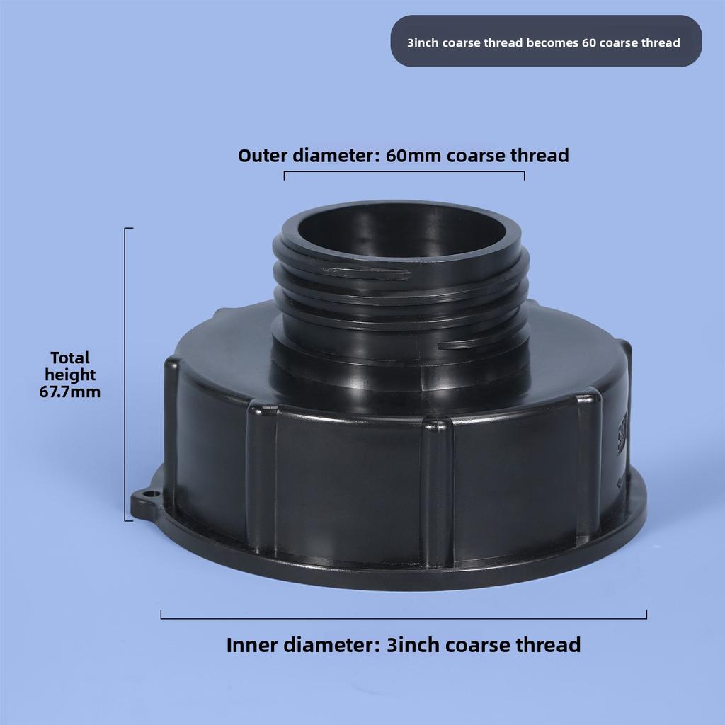 1/2" 3/4" 1" 1.5" 2" 3" 4" IBC Water Tank Conver Adapter Fine X Coarse Thread 1000L Ton Barrel Garden Irrigation Valve Fittings