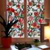 Xc2017-Kq Bunte Sonnenlicht Rosenranke Retro Fensteraufkleber Doppelseitiger Druck Visueller statischer Fensteraufkleber PVC
