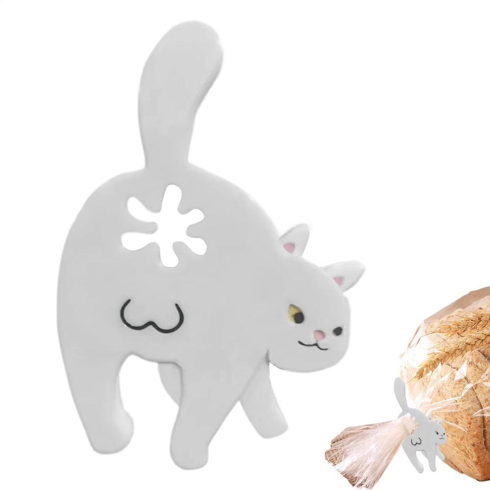 

Strong Sealing Cat Butt Bread Clips Pet-Themed Sealing Clip Restaurant Novelty Item