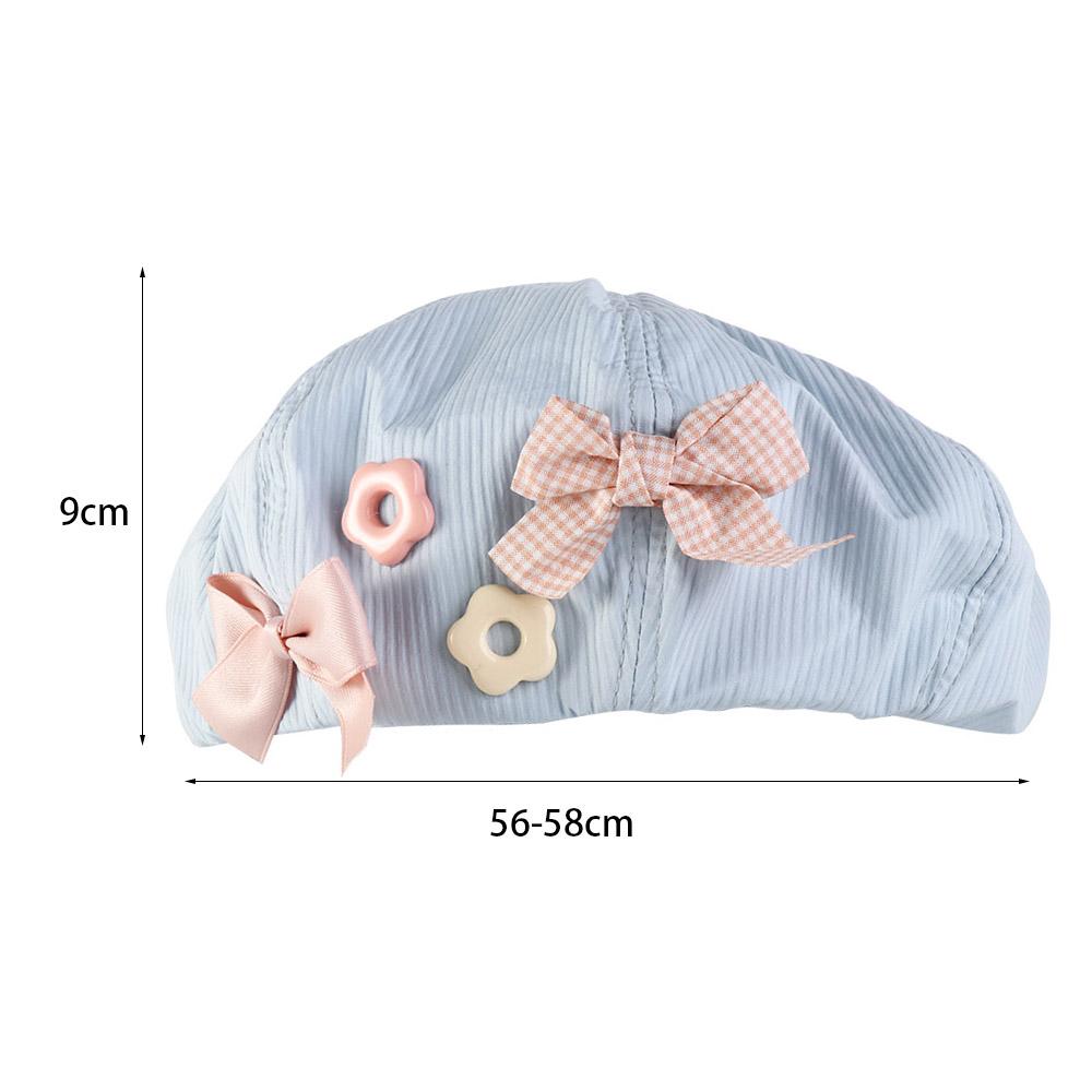 Solid Color Octagonal Cap Y2k Painter Hat Retro Bow Flower Beret Winter