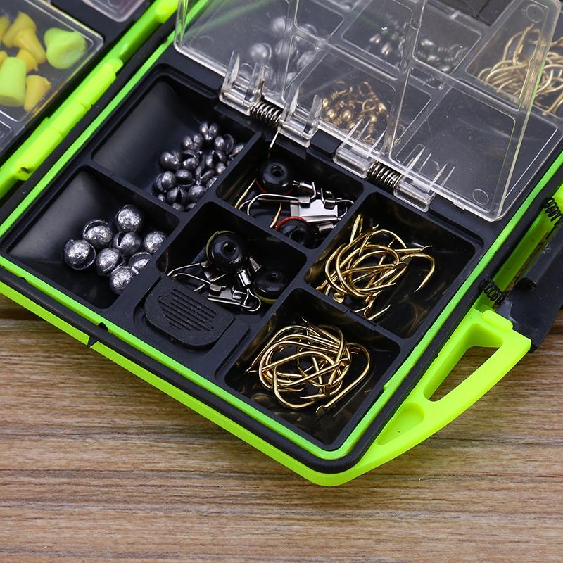 24 Compartments Fishing Tool Set Tackle Box Full Loaded Lure Bait Hooks Sinker