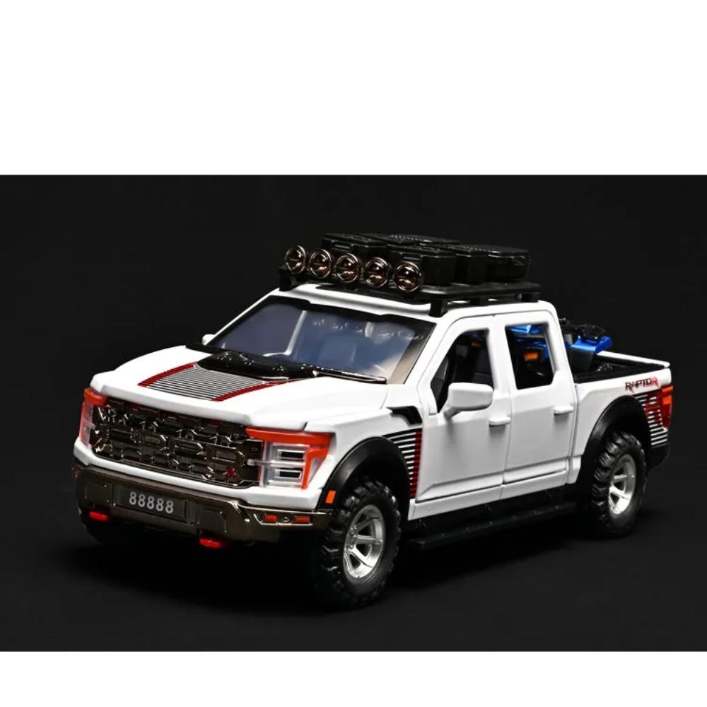 1/24 Ford F150 SVT RAPTOR Modified Version Alloy Model Car Toy Diecasts Metal Casting Sound and Light Car Toys For Children Vehicle