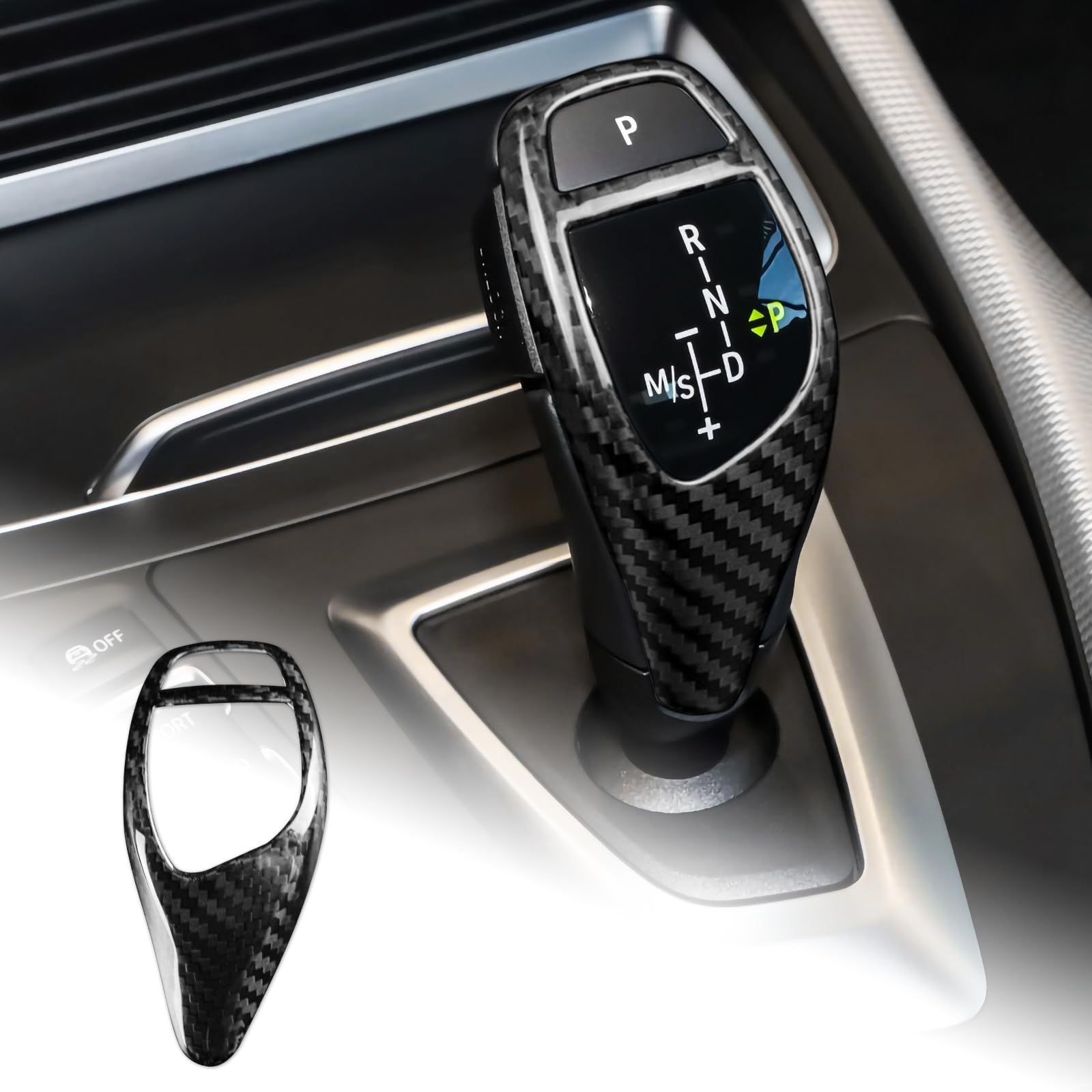 

Аксессуары из углеродного волокна BMW AIRSPEED, ручка переключения передач, головка рычага переключения передач, наклейка, украшение, стильный индивидуальный F20 F21 F22 F23 F30 F32 F33 F34 F35 F3