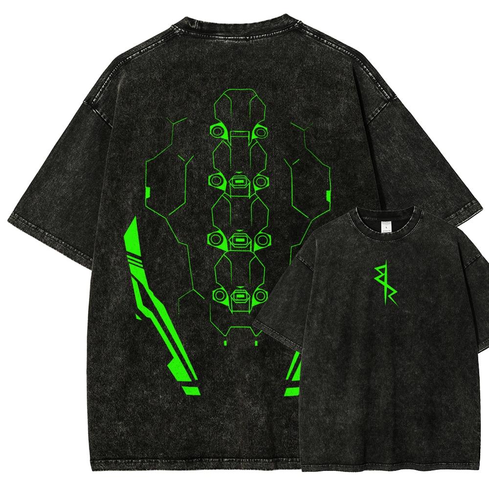 Cyberpunk Mazgāts T-krekls 2026 Jauns Modelis