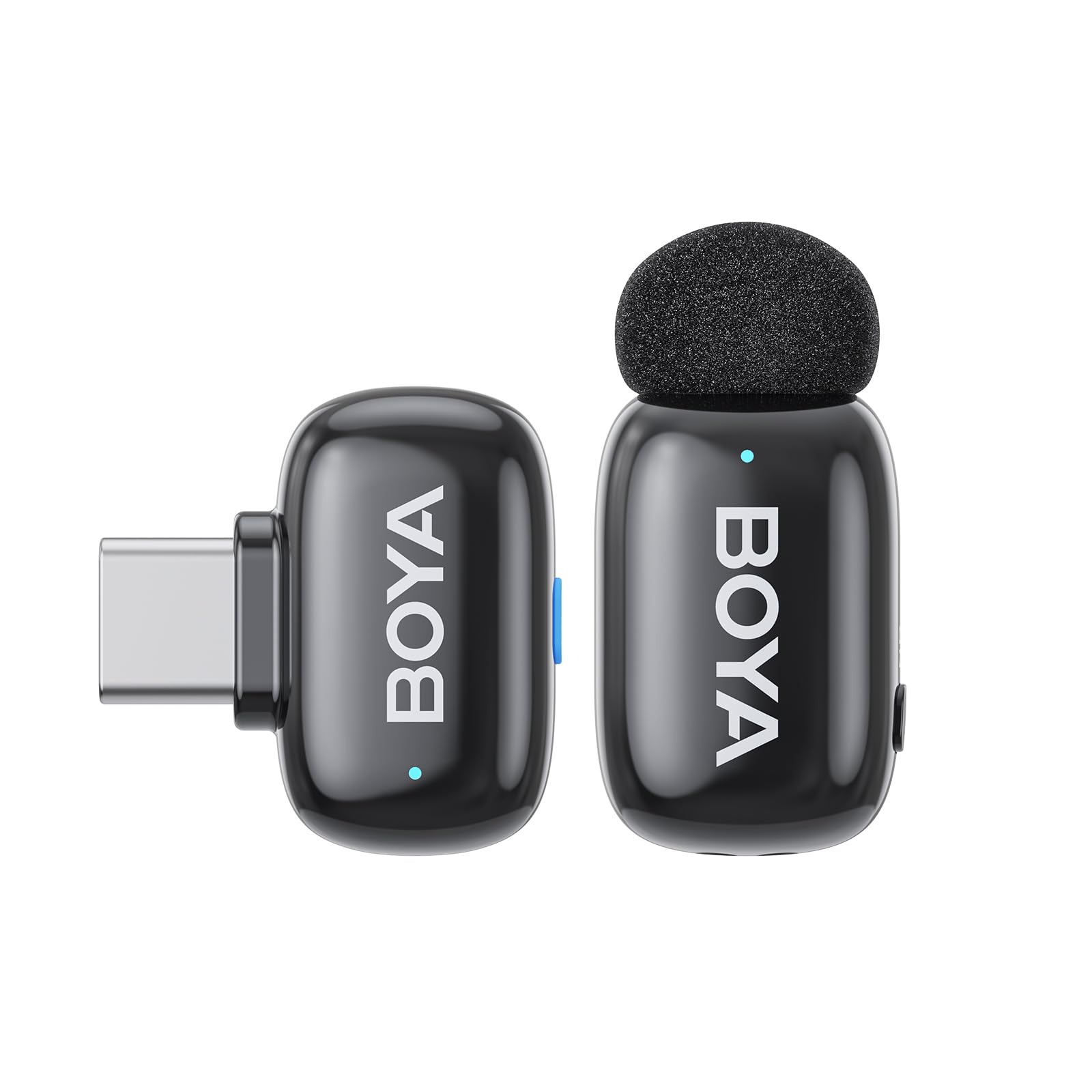 

BOYA mini Wireless Microphone Pin Wireless Compatible with iPhone Instant Noise Plug AI Voice 100m Transmission No App or Bluetooth 6 Hours of