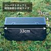 TOKYO CRAFTS Coside Tisch Camping Outdoor Klappbar Kompakt 2-stufige Nutzung Schwarz