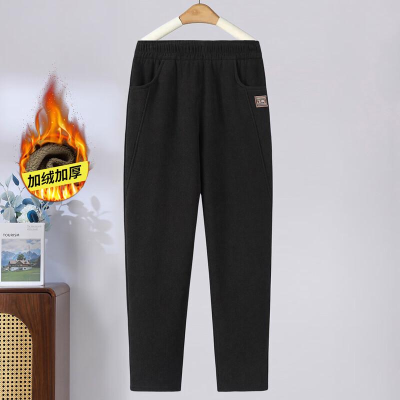 

Qianlian Women s Thickened Fleece-Lined Straight-Leg Casual Pants 2XL