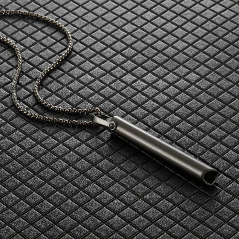 Mindfulness Breathing Necklace Opening Rings Stainless Steel Pendant Necklace Great for Meditation Practice Harmonies