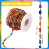 1 Strand 32.8 Feet Acrylic Beaded Chains Colorful Handmade Bead Chain Unwelded for Jewelry Purse Strap Handbag Link Chains Making